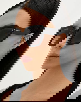 Marc Jacobs ochelari de soare culoarea negru, MJ 1126/S