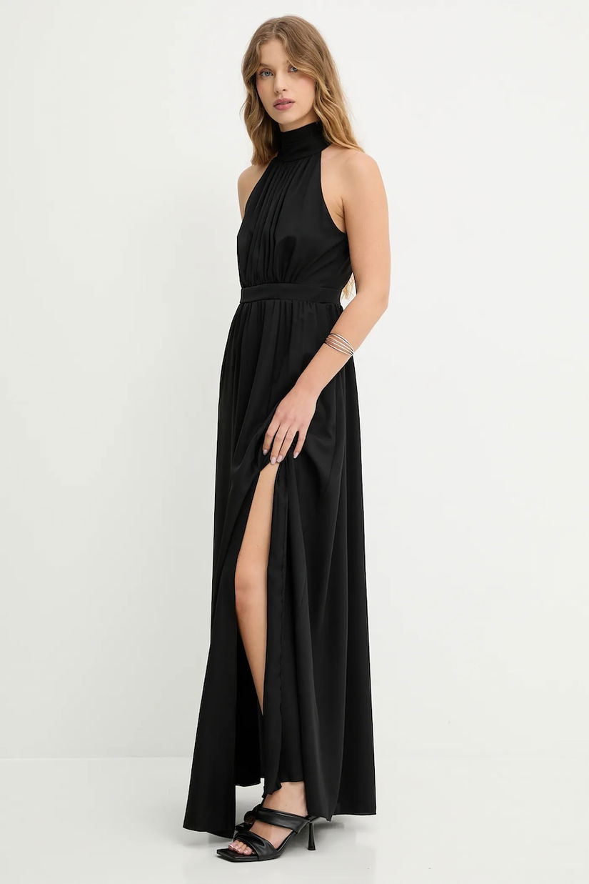 Answear.LAB rochie culoarea negru, maxi, evazati