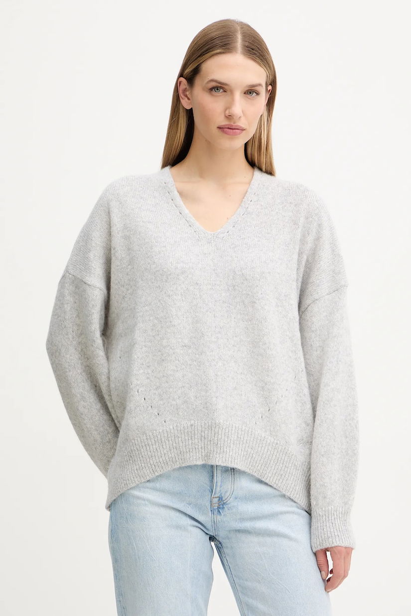 BOSS Orange pulover din amestec de lână culoarea gri, 50550464