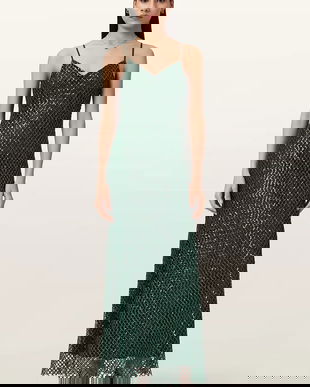 AllSaints rochie CHANTELLE culoarea negru, W062DB