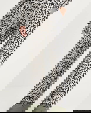 Newland pantaloni sport LADY LEG PANTS culoarea bej, cu imprimeu, N46760.193