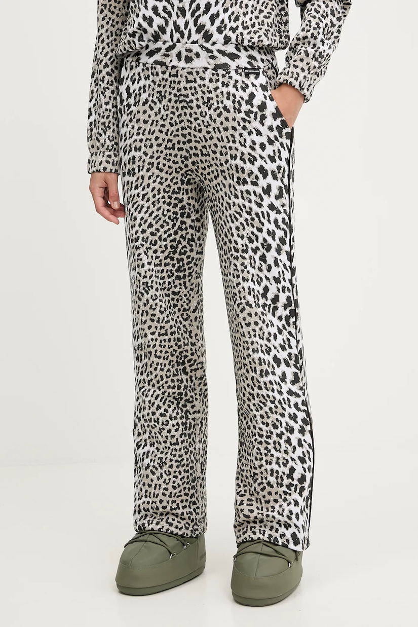 Newland pantaloni sport LADY LEG PANTS culoarea bej, cu imprimeu, N46760.193