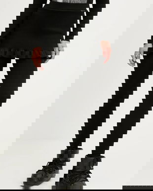 Newland leggins sport LADY SKIRT LEGGINGS culoarea negru, uni, N46822.15