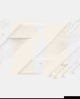 Coach mănuși cu lână culoarea bej, 29CCM98