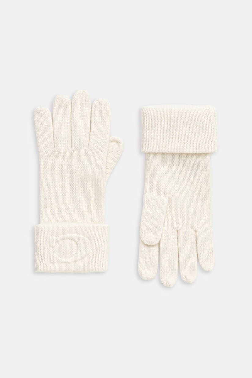 Coach mănuși cu lână culoarea bej, 29CCM98