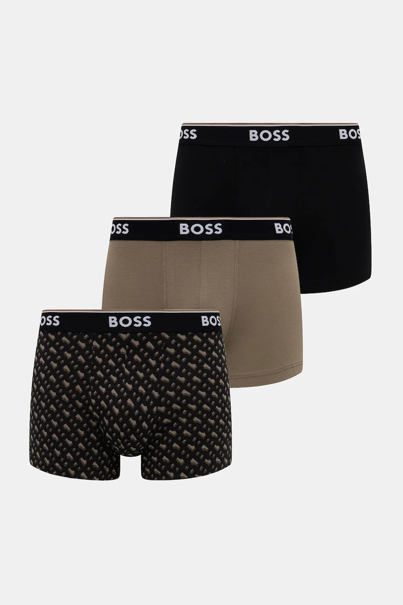 BOSS boxeri 3-pack culoarea negru, 50554443