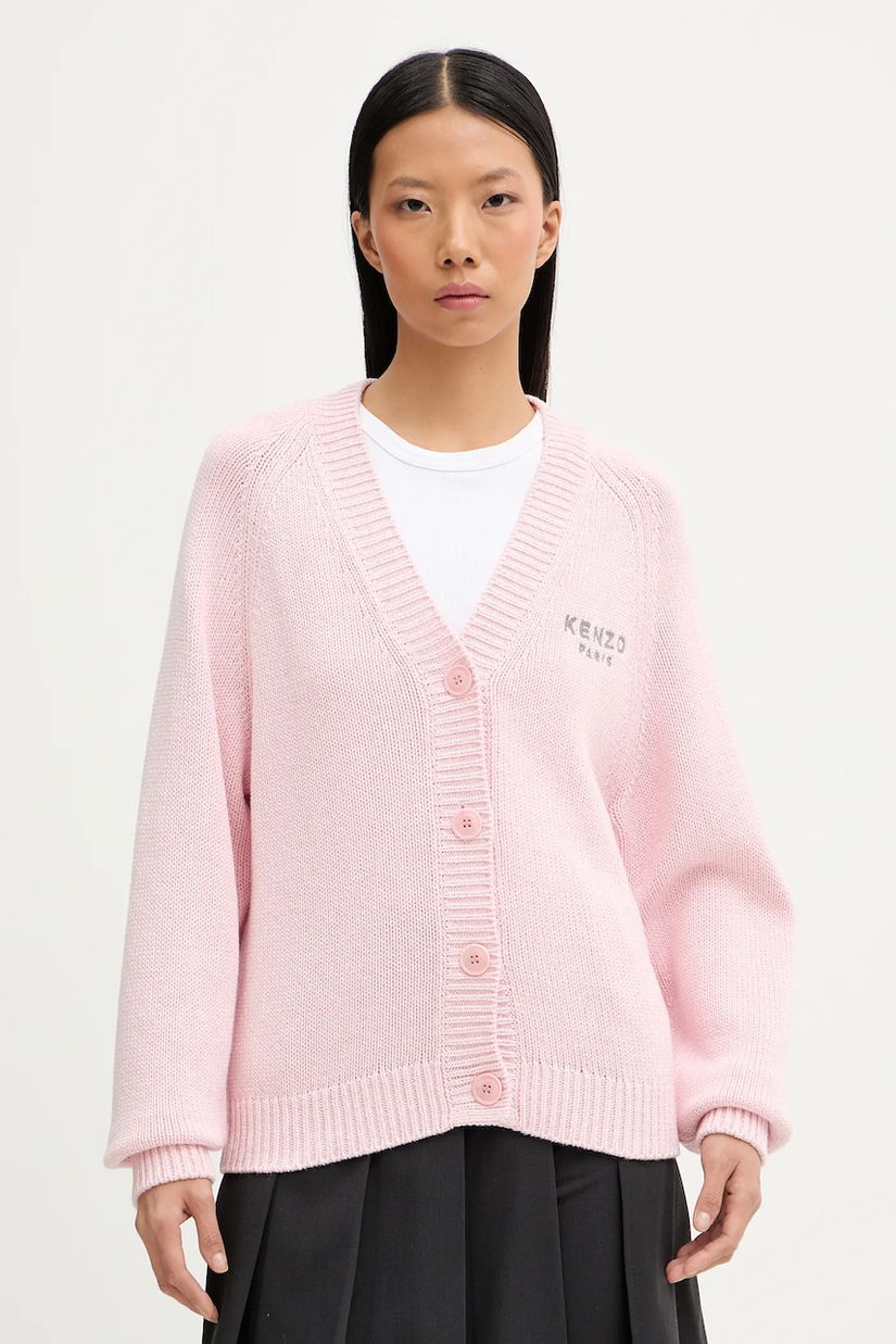 Kenzo cardigan din amestec de lână culoarea roz, FF62CA7143LA