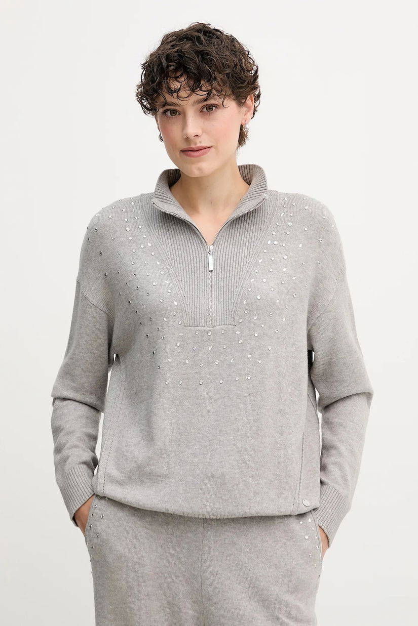 Joseph Ribkoff pulover culoarea gri, cu turtleneck, 254933