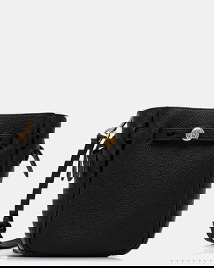 Tory Burch poșetă de piele Roby Small culoarea negru, 171002-001