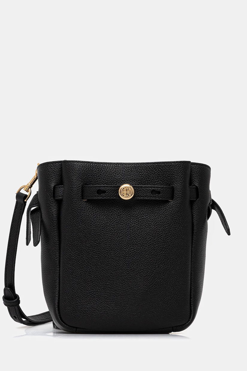 Tory Burch poșetă de piele Roby Small culoarea negru, 171002-001