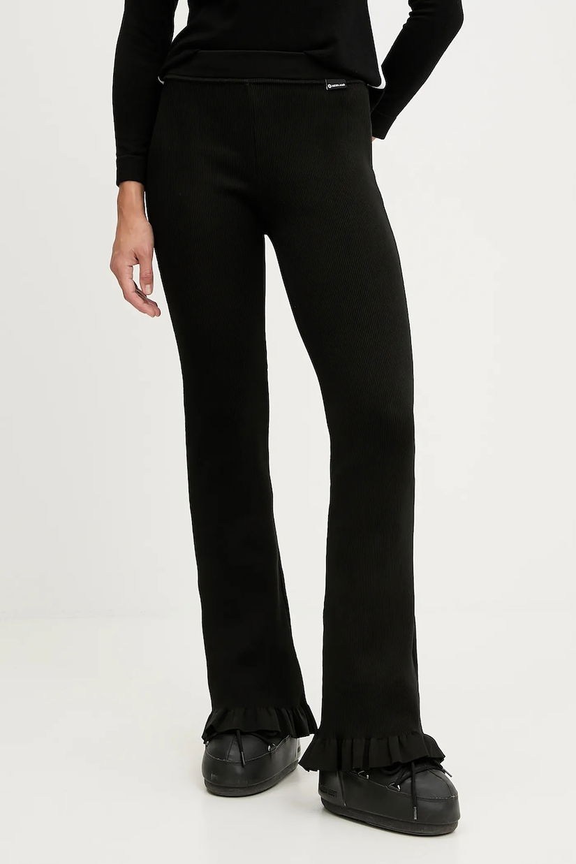 Newland leggins sport LADY RIB LEGGINGS culoarea negru, uni, N46824.15