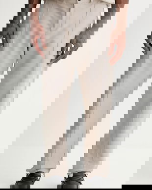 Marc O'Polo pantaloni de bumbac culoarea bej, drept, 526301519002