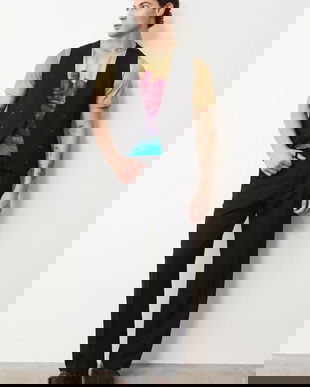 Medicine pantaloni culoarea negru, drept