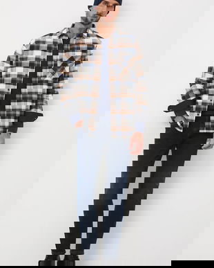 Medicine camasa din bumbac culoarea bej, cu guler clasic, regular