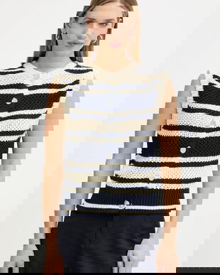 MAX&Co. vestă din amestec de lână culoarea bej, 2526356044200