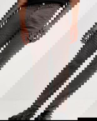 Aeronautica Militare pantaloni culoarea gri, drept, PA1633UCT03399