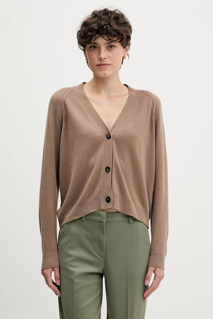 Sisley cardigan din amestec de lână culoarea verde, light, 102HM602Q