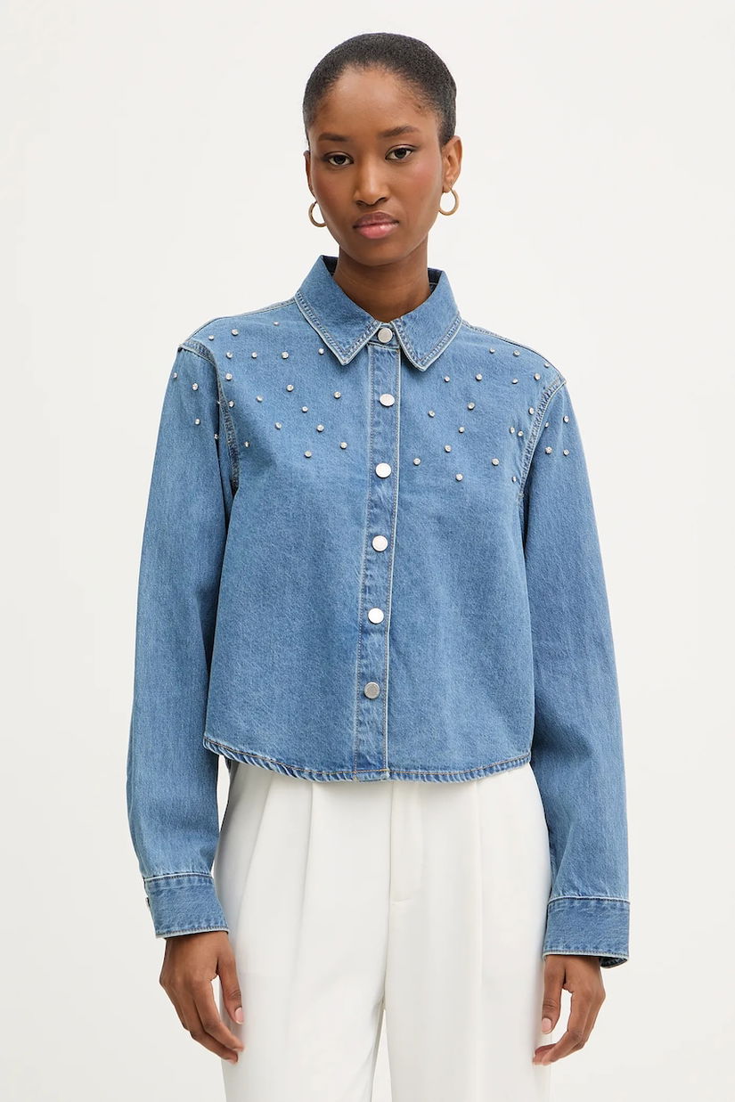 Morgan cămașă jeans cu guler clasic, regular, CBLING