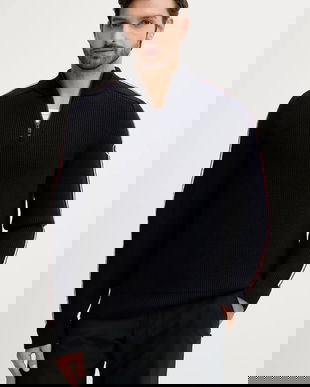 Fusalp pulover de lână Dorianau culoarea bleumarin, I2112