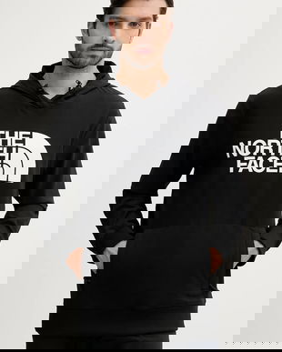 The North Face bluză Tekno culoarea negru, cu glugă, cu imprimeu, NF0A82V64H01