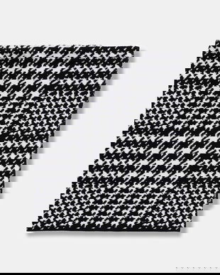 Newland fular împletit NECKWARMER culoarea negru, cu imprimeu, N54630.108