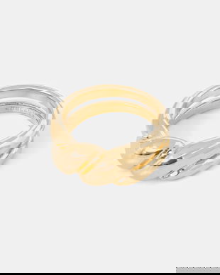 EDBLAD inel placat cu aur Twist 127941