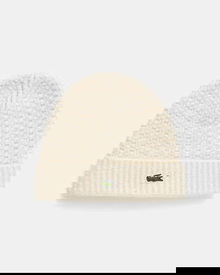 Lacoste pălărie din amestec de lână culoarea bej, RB8203