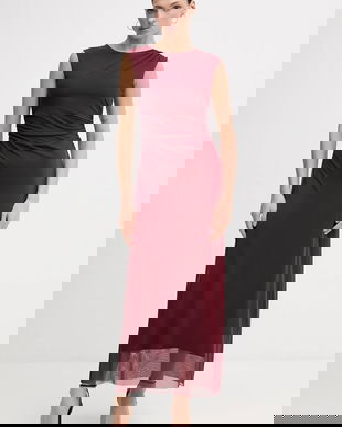 Pedro del Hierro rochie culoarea bordo, maxi, mulată, 6192943