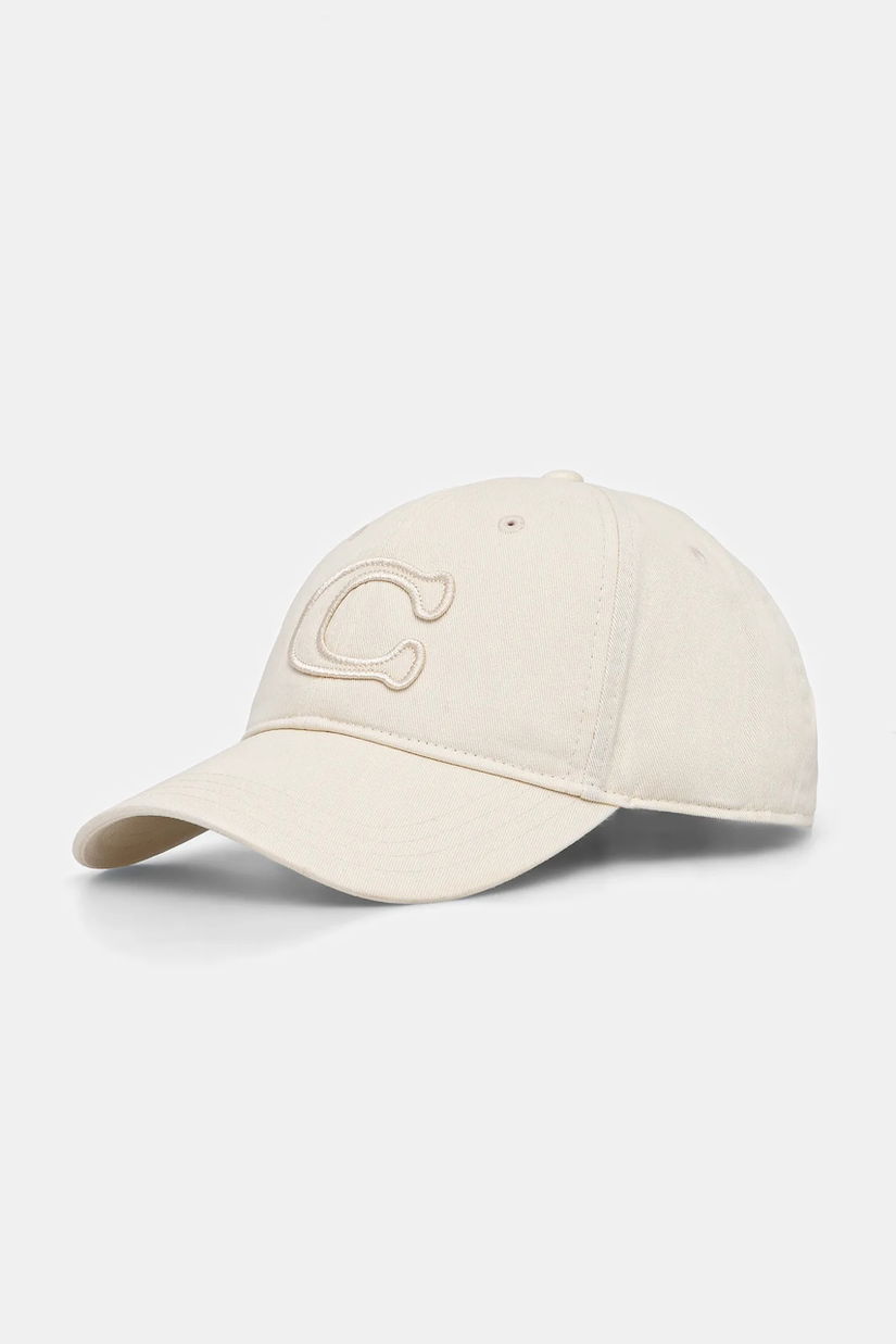 Coach șapcă de baseball din bumbac culoarea bej, 29CCN89