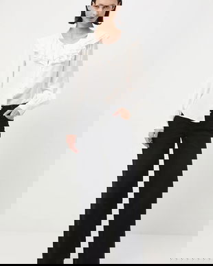 Medicine blugi din bumbac culoarea negru