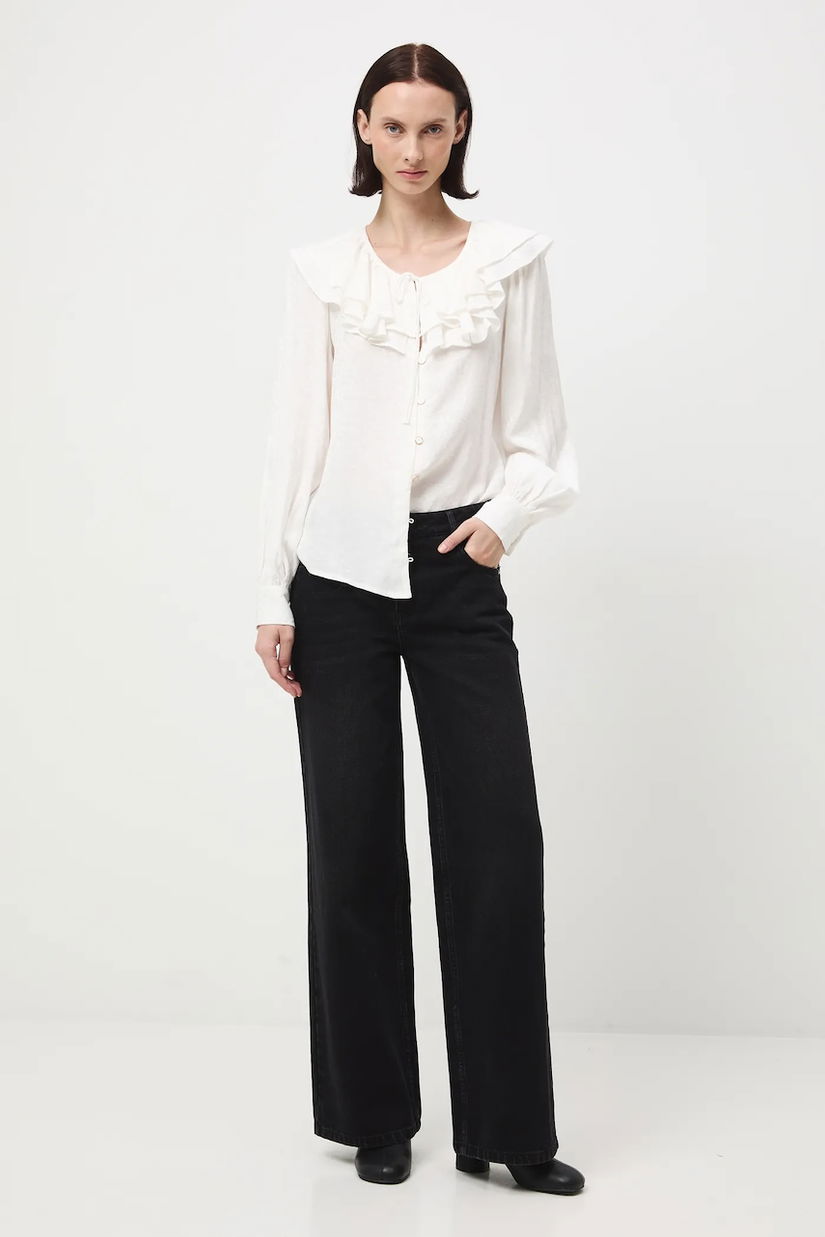 Medicine blugi din bumbac culoarea negru