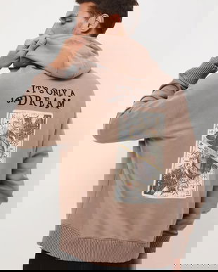 Medicine hanorac de bumbac culoarea maro, cu glugă, modelator