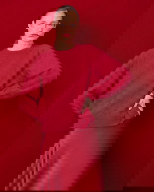 Medicine pulover culoarea rosu