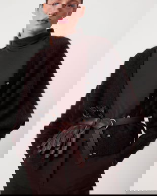 Medicine cardigan culoarea maro