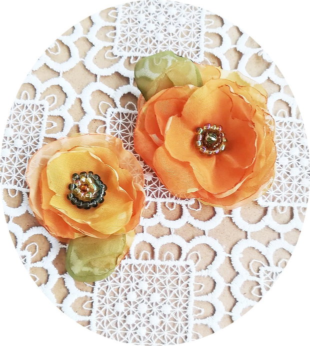 set brose flori galben aramii