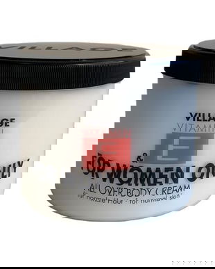 Crema corp pentru femei. Extract de cirese, unt de shea si vitamina E, Village Cosmetics, 500 ml