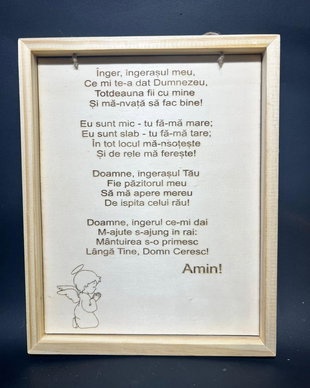 Tablou lemn personalizat cu rama