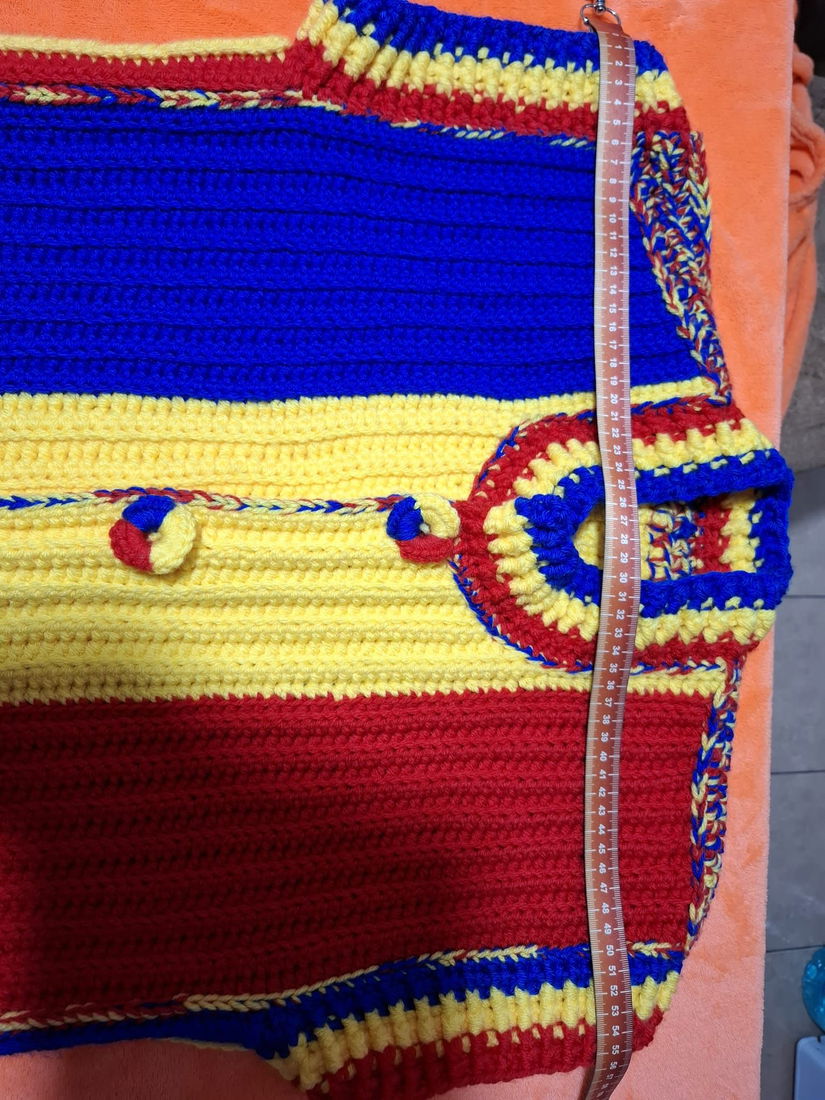 Vesta lână multicolor