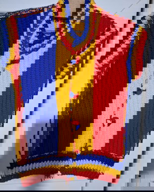 Vesta lână multicolor