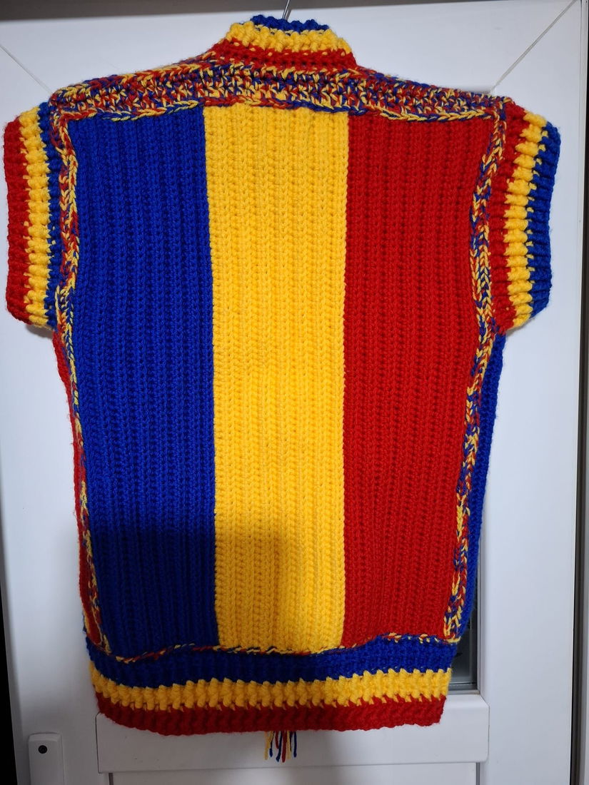 Vesta lână multicolor