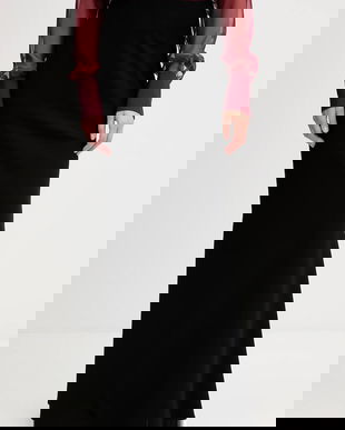 Aniye By fustă culoarea negru, maxi, drept, 181356