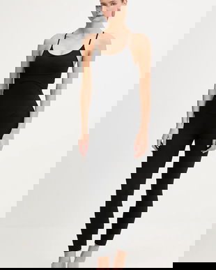 JOYINME costum de yoga Flow One culoarea negru, cu decolteu rotund, Flow.One