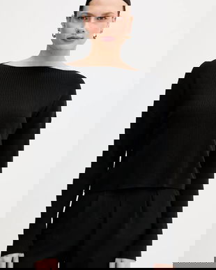 Sisley pulover din amestec de lână culoarea negru, 1KHTL106J