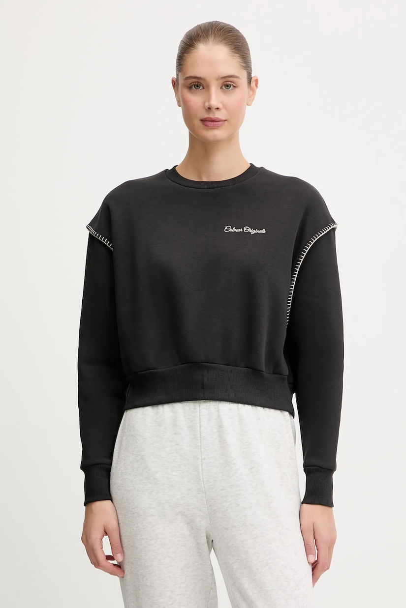 Colmar bluză culoarea negru, uni, 9249.3ZN