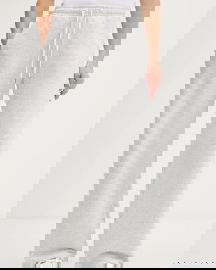 Abercrombie & Fitch pantaloni de trening culoarea gri, melanj, KI147-5046-112