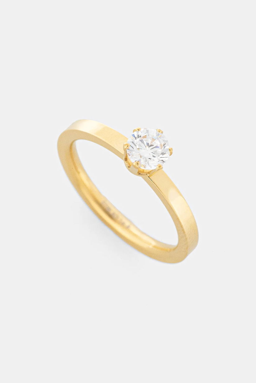 EDBLAD inel placat cu aur Crown 41630117