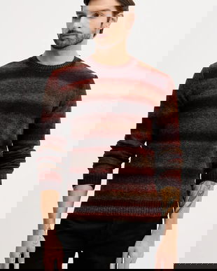 United Colors of Benetton pulover din amestec de lână culoarea bordo, 1HNNK10AT