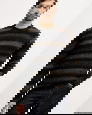 United Colors of Benetton pulover din amestec de lână culoarea negru, 1HNNK10AT