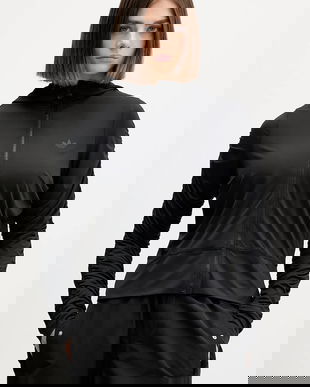 adidas Originals bluză Ruched culoarea negru, cu glugă, uni, JW2807