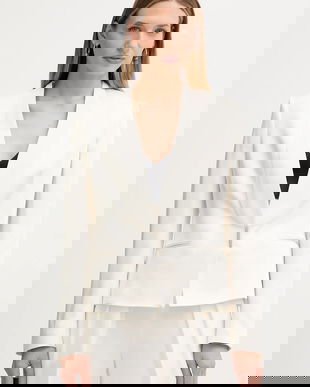 BOSS sacou culoarea bej, un singur rând de nasturi, uni, 50548290